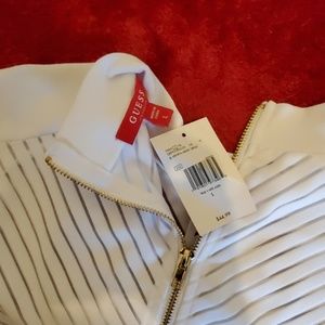 Guess Dresses - Guess Sleeveless White Mini Dress Guess Dresses - Guess Sleeveless White Mini Dress